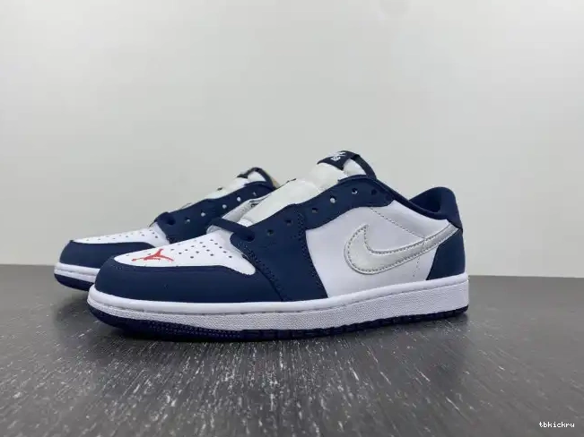 Cheap TBK Midnight SB CJ7891-400 Jordan 1 Low Navy 0406